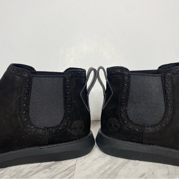 Timberland Bradenton Black Nubuck Ankle Chelsea Bootie 6 - Picture 8 of 14